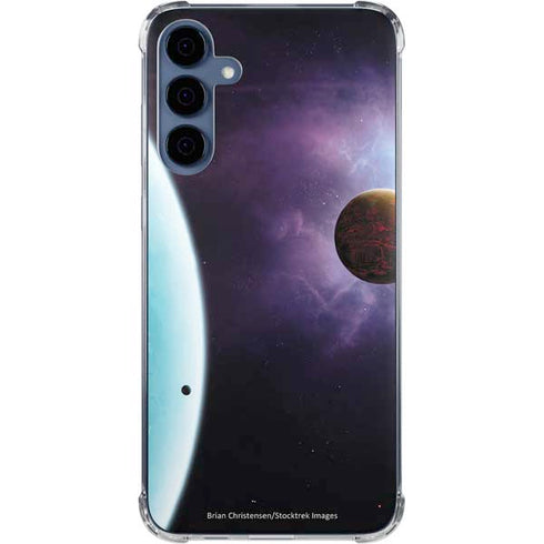 StockTrek Two Planets Born from the Same Star Galaxy A35 5G Clear Case